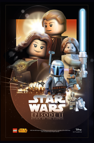Illustration for article titled Posters from the entire Star Wars saga, in Lego form